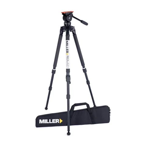 Miller Tripod System AIRV Solo 2 Stage Alloy and Soft Bag