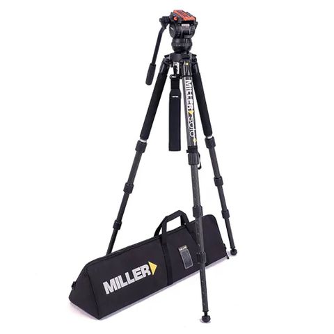 Miller Tripod System Versa CXV6 Solo-Q 75 3 Stage Carbon Fibre and Bag