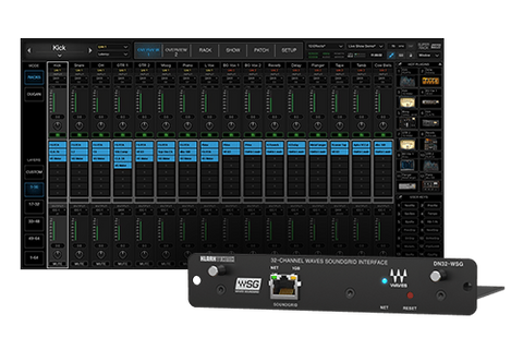 Waves DN32-WSG I/O Card + SuperRack SoundGrid license