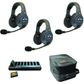 Eartec EVADE EVx3D-HD Wireless Intercom w 3 Dual Ear Headsets