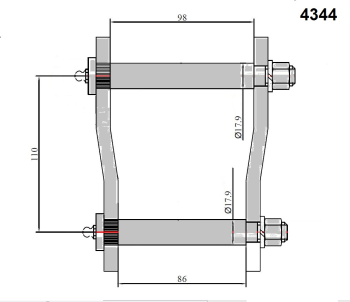 Pedders Shackle Kit