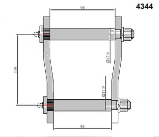 Pedders Shackle Kit