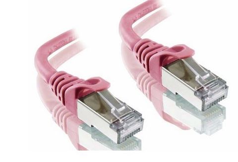 10m CAT6A Pink Shielded Alogic LSZH  Network Cable
