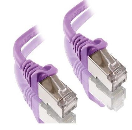 10m CAT6A Purple Shielded Alogic LSZH Network Cable