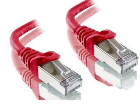 1.5m CAT6A Red Shielded Alogic LSZH  Network Cable