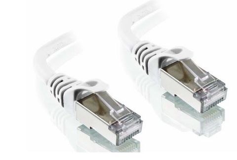 2m CAT6A White Shielded Alogic LSZH  Network Cable