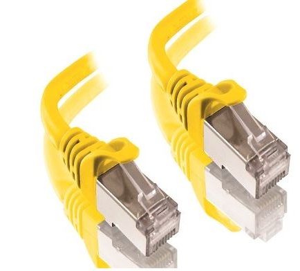 0.5m CAT6A Yellow Shielded Alogic LSZH Network Cable