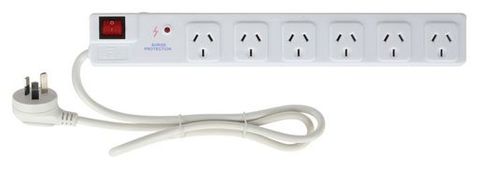 6 Port Power Board,Surge Protection and Master Switch