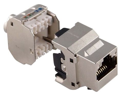 RJ45 Keystone jack Alogic Cat6A shielded 10Gb - 10 Pack