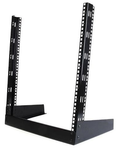 12RU 2-Post open frame desktop rack Serveredge