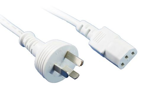 C13 GPO cables white