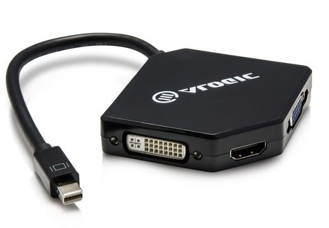 3-in-1 Mini-DisplayPort to HDMI-DVI-VGA