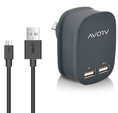 2-Port USB mains charger VROVA 5V