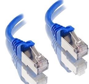 0.3m CAT6A Blue Shielded Alogic LSZH Network Cable