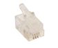 RJ9 4P4C Flat stranded modular plug connector