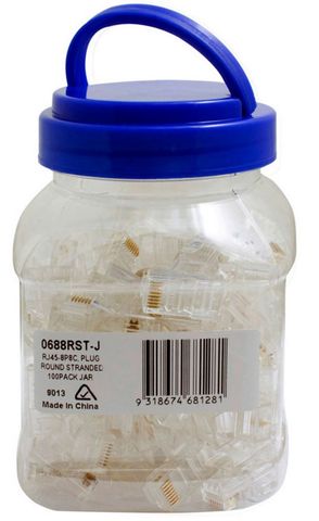 RJ45 CAT5E 8P8C Round Stranded Jar-100