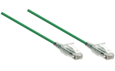 0.5m Cat6 Green ultra-slim LSZH UTP ethernet cable