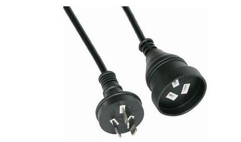 5m Konix Mains Power Extension Lead 10A Black