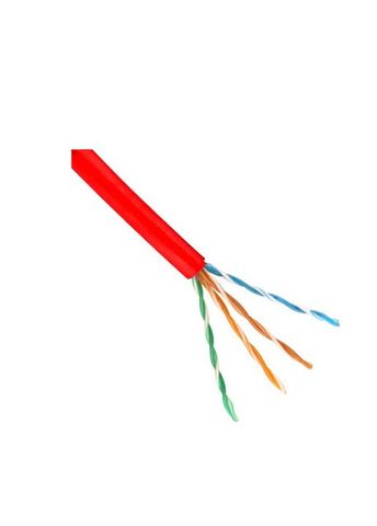 Cat6 red per mtr stranded LSZH UTP patch lead