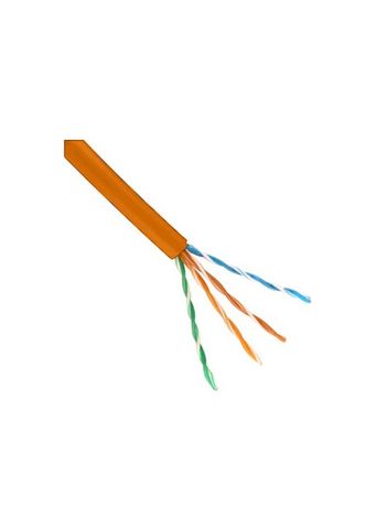 Cat6 orange per mtr stranded LSZH UTP patch lead