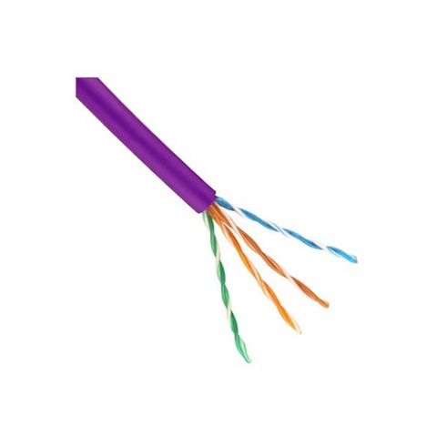 Cat6 purple per mtr stranded LSZH UTP patch lead