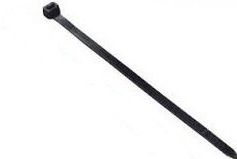 Nylon UV cable tie black 200x2.5mm 100 pk