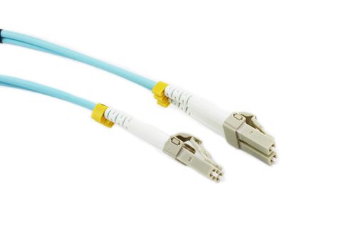 LC to LC OM4 Multimode Duplex Fibre Premium Patch Cable 7.5 Metre