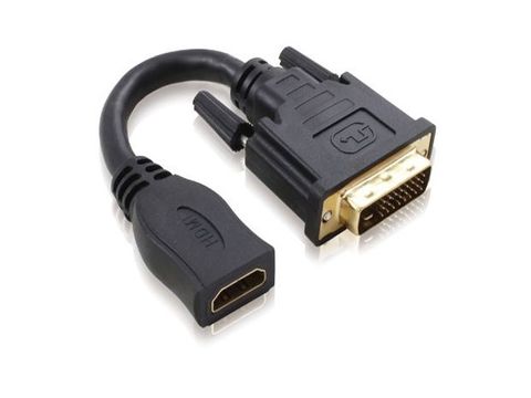 HDMI to DVI-D adapter F-M - 15cm