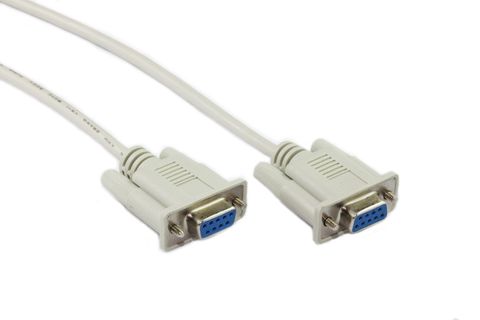 2M DB9F/DB9F Null Modem Cable