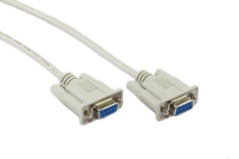 5M DB9F/DB9F Null Modem Cable