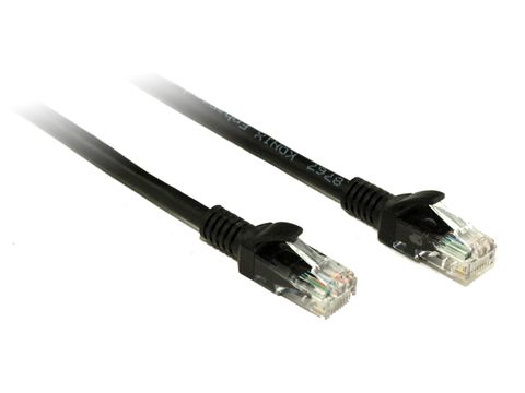 1M Black CAT5E UTP Ethernet Cable