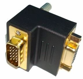 Right angle VGA adapter M-F