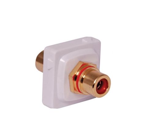 RCA wallplate Clipsal adapter red