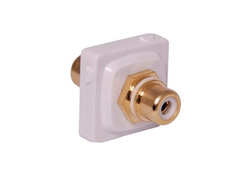 RCA wallplate Clipsal adapter white