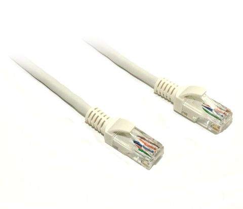 1M White CAT5E UTP Ethernet Cable