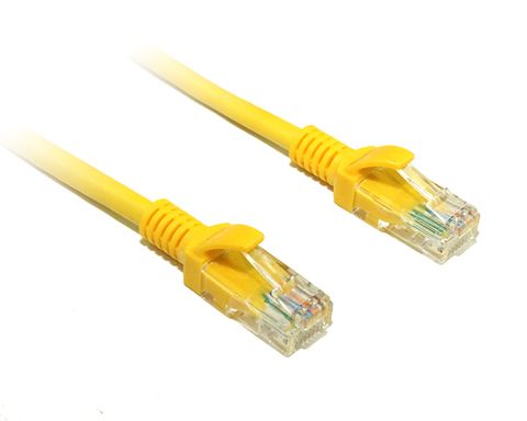 0.5M Yellow CAT5E UTP Ethernet Cable