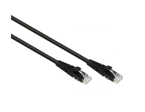 2m CAT6 Black UTP Konix Ethernet Cable