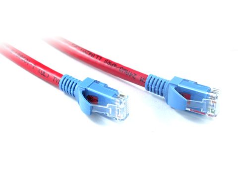 3m Cat6 Crossover Red Konix Ethernet Cable