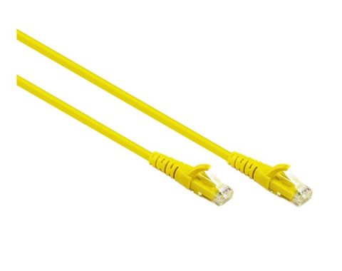 0.5m CAT6 Yellow UTP Konix Ethernet Cable