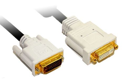 2m Konix DVI-D dual link extension cable 28AWG M-F