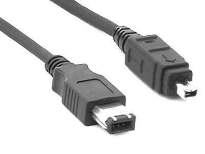 2m Konix 4P6P FireWire 400 1394A Cable