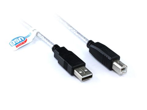 5m USB type A 2.0 to USB-B cable M-M