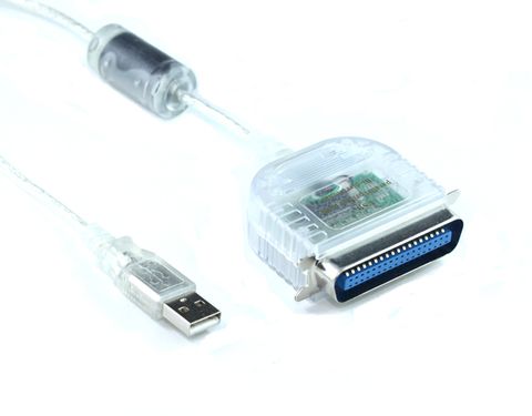 2m USB to C36 parallel printer cable male