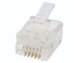 RJ12 6P6C Round stranded modular plug connector