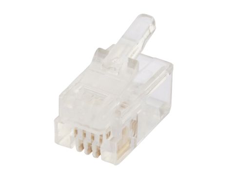 RJ11 6P4C Flat stranded modular plug connector