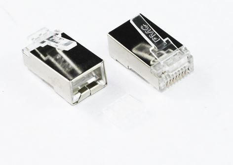 RJ45 CAT5e Shielded Stranded Connector pack of 10