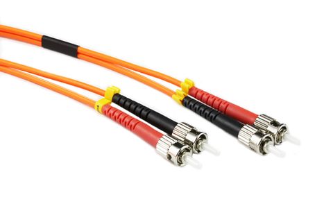 ST to ST OM1 Multimode Duplex Premium Patch Lead 20 Metre