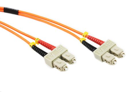 SC to SC OM1 Multimode Duplex Premium Patch Lead 15 Metre