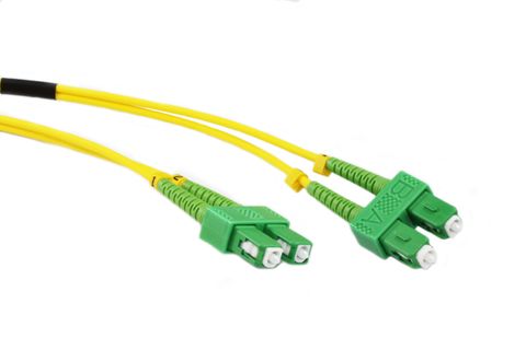 SC to SCA OS2 Single Mode Duplex Premium Fibre Patch Lead 2 Metre