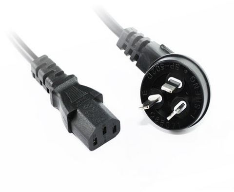 C13 GPO left angle cables blk